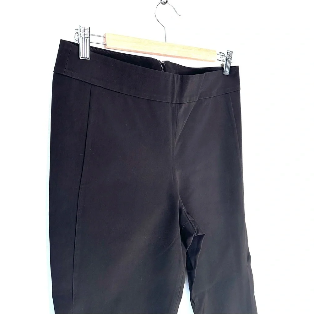 Veronica Beard Black Back Zip Faux Back Pocket Core Pants Size 8